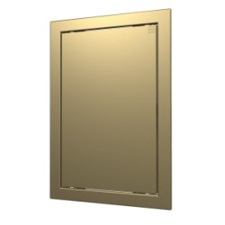 L2030 champagne, Push revision hatching door 218kh318 with flange 196kh296 ABS, décor
