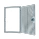 Ventilated revision hatching doors DEKOFOT with bolt handle 300kh300, plated mounting