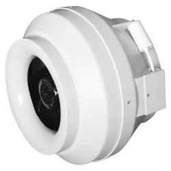 Plastični centrifugalni kanalski ventilator za dovod in odvod zraka BB D100