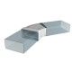 Horizontal flat elbow of different angles  for rectangular ducts 55kh110