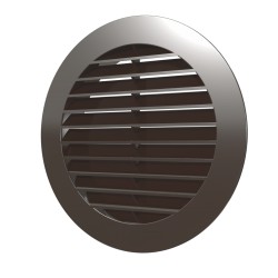 Outside round grill D150 with flange D125, ASA plastic