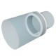 Connector for round ducts central D100/125