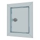 Steel revision hatching door 410x410 with flange 350x350  and lock in gofferred packing