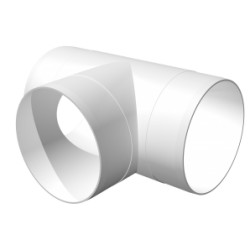 T-joint for round ducts D100