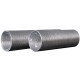 Aluminum flexible goffered air duct, L up to 3 m, D 80 mm