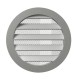 Outside round grill with screen D150 with flange D125, Aluminum