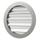 Outside round grill with screen D350 with flange D315, Aluminum