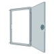 Revision hatching door with bolt handle 150kh200, plated mounting