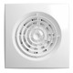 Axial exhaust fan with controller Fusion Logic 1.1 and back flow valve BB D100, Ivory