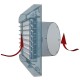 EURO 4A, Aksialni ventilator s toplotnim aktuatorjem, ki zagotavlja odpiranje in zapiranje avtomatskih žaluzij za preprečevanj
