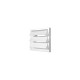 Exhaust grill with gravitational louvers  212x212  with flange D160, white, ASA plastic