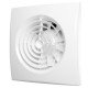AURA 4C white design, Axial exhaust fan with back flow valve D 100, décor
