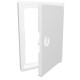 Revision hatching door with bolt handle 300kh400, plated mounting